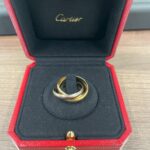 CartierトリニティリングK18。蒔田店で高価買取した買取実績画像。